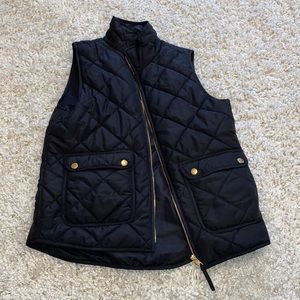 Black Down Vest